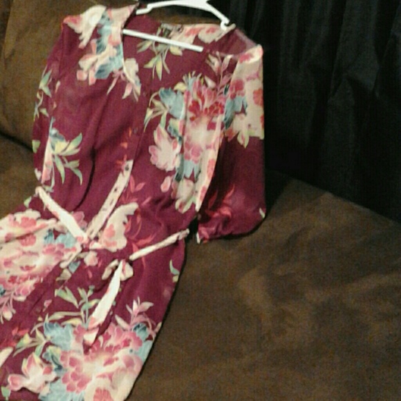 Purple floral dress - Picture 1 of 3